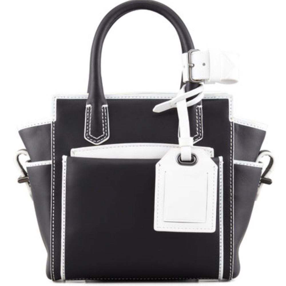 Reed Krakoff Atlantique Micro Bag, Black/White